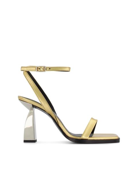 NODALETO Angel E 90mm metallic sandals