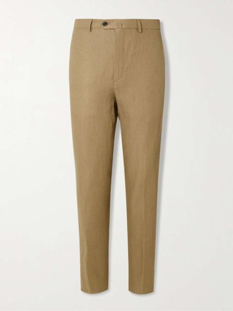 Carlo Straight-Leg Linen-Twill Trousers