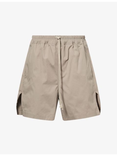 Rick Owens Drawstring Slip-Pocket Cotton Shorts