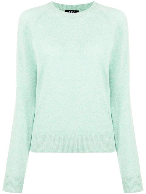 A.P.C. fine-knit ribbed-trim jumper