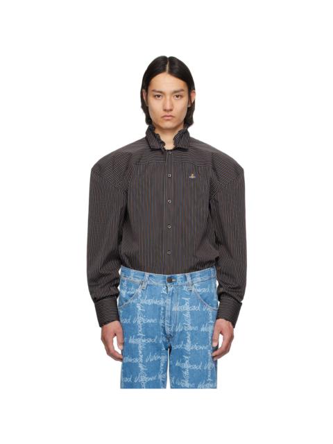 Vivienne Westwood Navy Frilly Football Shirt