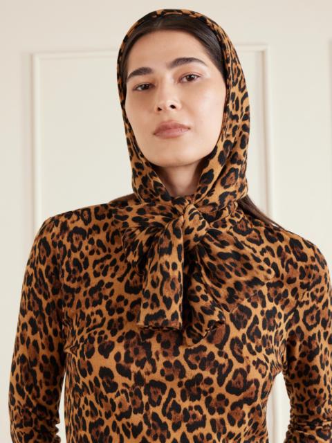 ANNA SUI Honey Animal-print Jersey Wrap