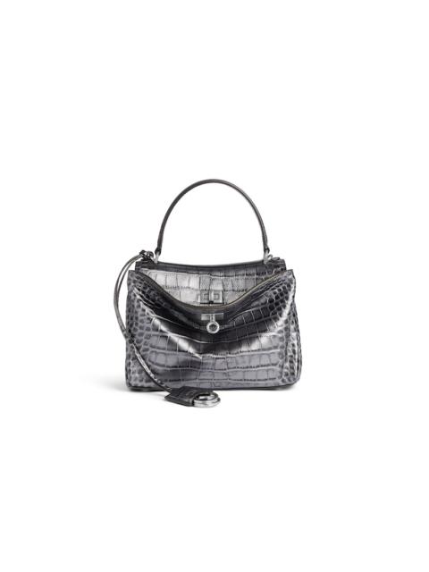BALENCIAGA Women's Rodeo Handbag Mini in Gun Metal