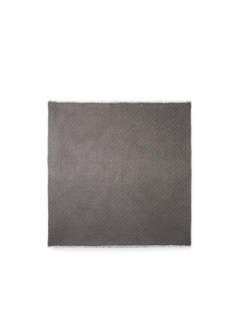 PESERICO metallic-thread frayed scarf