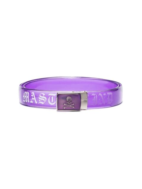 mastermind JAPAN transparent logo print belt