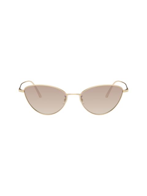 KHAITE Gold Oliver Peoples Edition 1998C Sunglasses