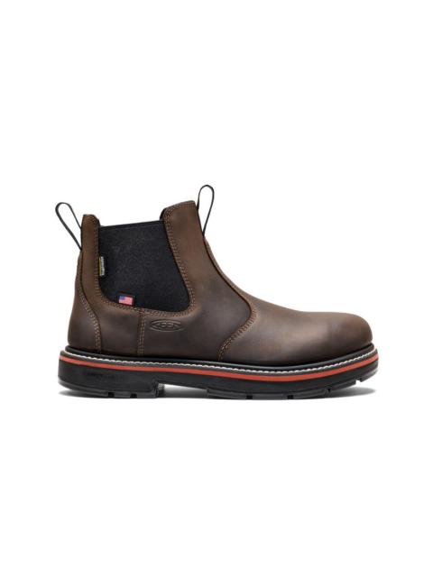 KEEN Men's Liberty Chelsea 90° Heel Work Boot (Soft Toe)