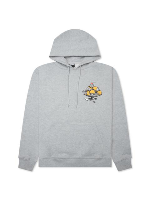 ICECREAM FEATURE X ICECREAM SUPER BOWL HOODIE - HEATHER GREY