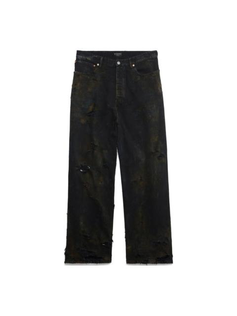 BALENCIAGA Balenciaga Super Destroyed Baggy Pants 'Black' 745248TBP471363