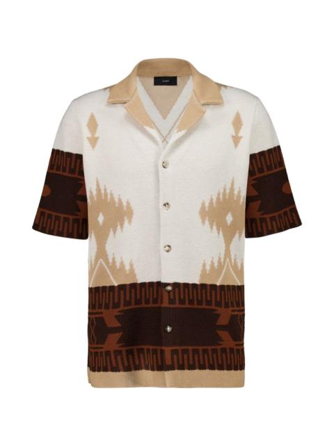 Alanui patterned piqué shirt