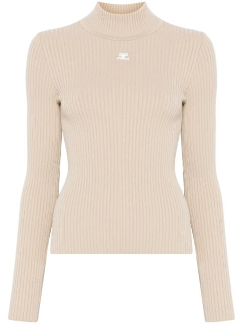 courrèges Reedition Ribbed Sweater