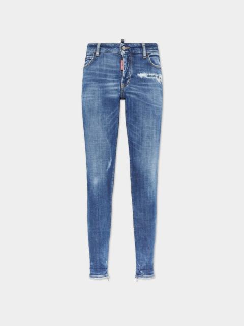 DSQUARED2 MEDIUM PERFECTO WASH MEDIUM WAIST TWIGGY JEANS