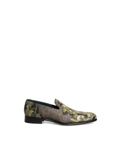 Dolce & Gabbana baroque-print loafers