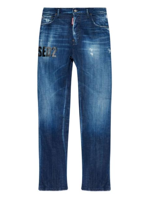 DSQUARED2 distressed logo jeans