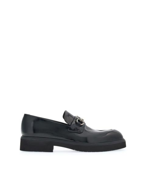 FERRAGAMO Gancini-ornament leather loafers