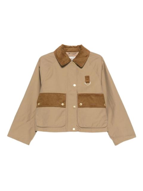 Barbour corduroy-collar pocket jacket