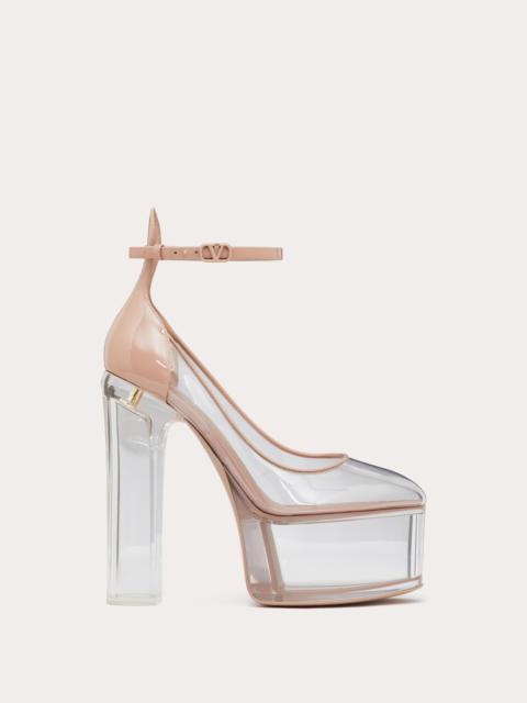 Valentino VALENTINO GARAVANI TAN-GO PLATFORM PUMPS IN POLYMER MATERIAL WITH PLEXI HEEL 155MM