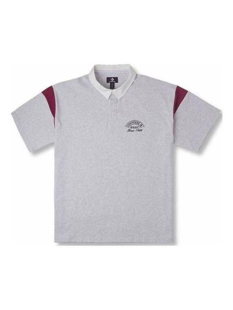 Converse Converse Retro Polo Shirt 'Grey' 10026173-A02