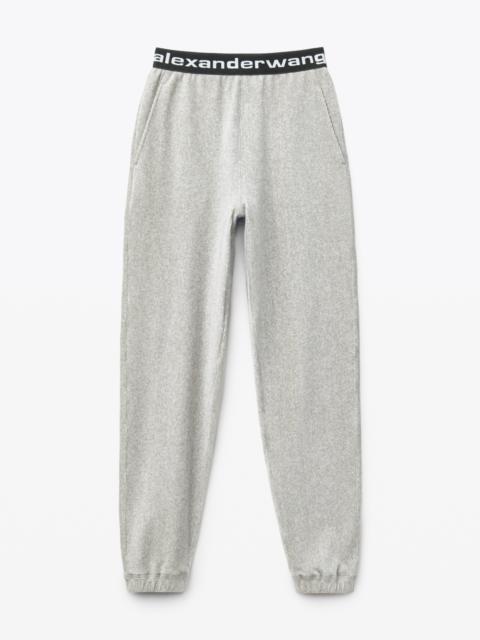 Alexander Wang LOGO ELASTIC JOGGER IN STRETCH CORDUROY