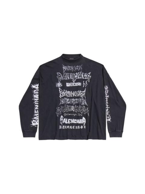 graffiti-logo long-sleeve T-shirt