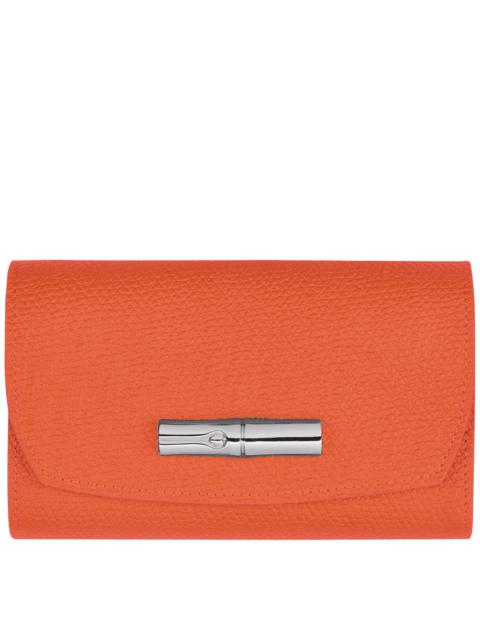 Longchamp Roseau Wallet Orange - Leather