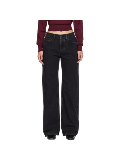 ANINE BING Black Hugh 34" Jeans