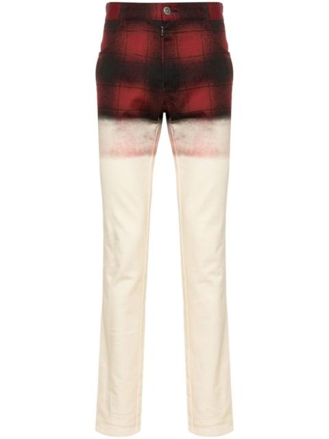 x Pendleton checked skinny jeans