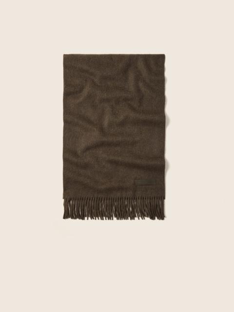 ZEGNA DARK OLIVE GREEN OASI CASHMERE SCARF