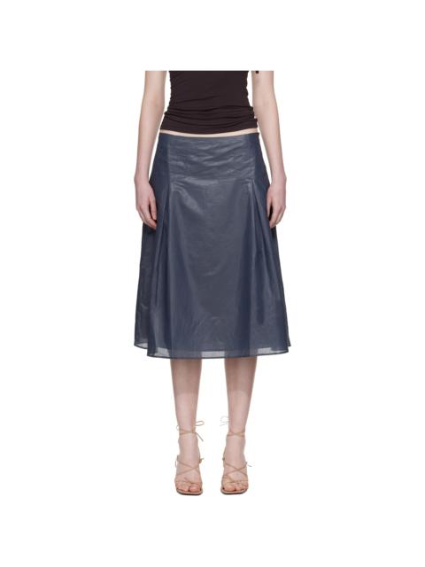 paloma wool Navy Dimi Midi Skirt
