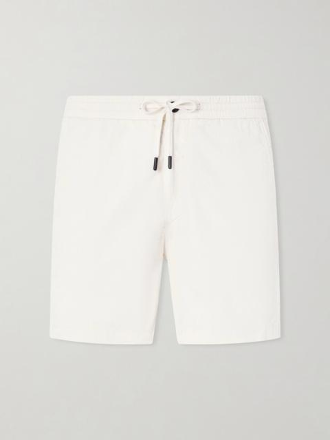 SLOWEAR Straight-Leg Cotton-Corduroy Drawstring Shorts