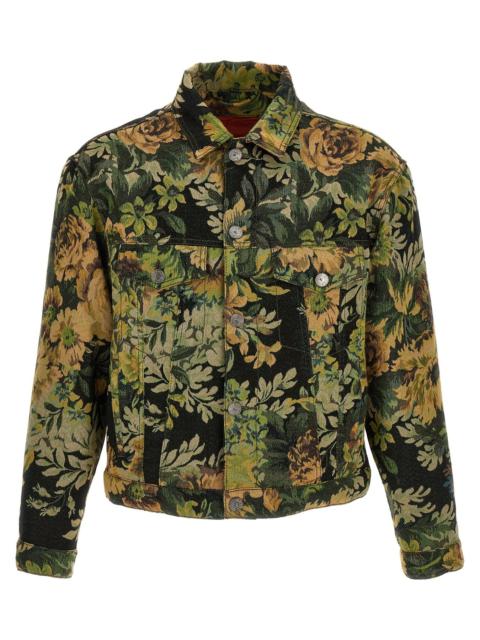 Etro Jacquard Jacket Casual Jackets, Parka Green