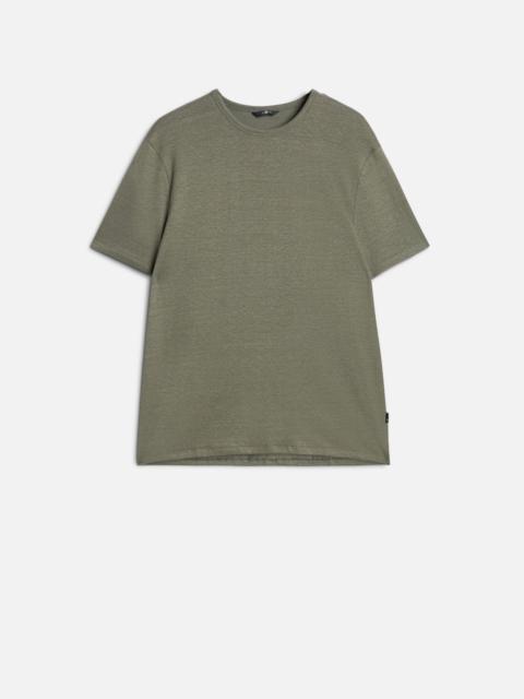 7 For All Mankind TEE in Linen Blend Army
