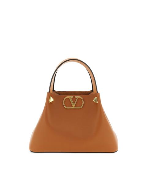 Valentino small studded V-logo leather tote bag