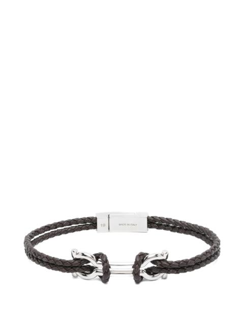 FERRAGAMO Ferragamo Gancini Braided Bracelet