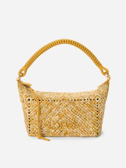Loewe Cala Mini Mustard Melange Raffia Pouch Bag