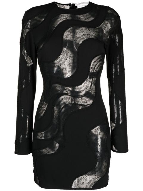 Stella McCartney Makenzie wave lace-insert dress