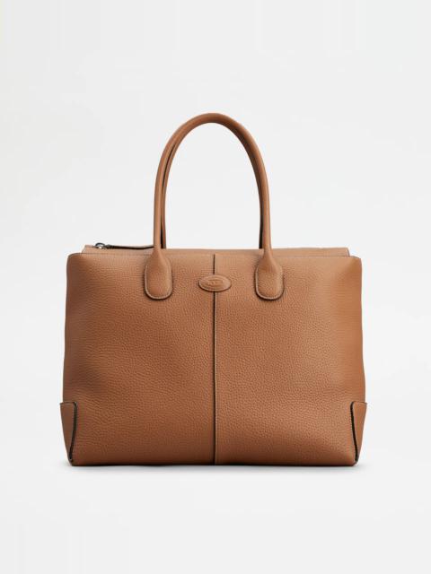 Tod's TOD'S DI BAG IN LEATHER LARGE - BROWN