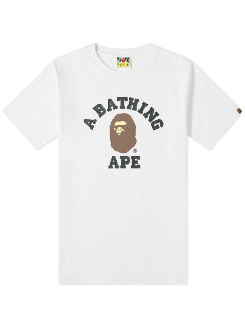 A BATHING APE® Ape 전문 대학 티