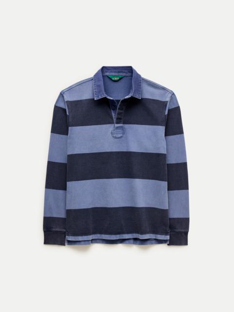 J.CREW Overdyed rugby shirt in stripe