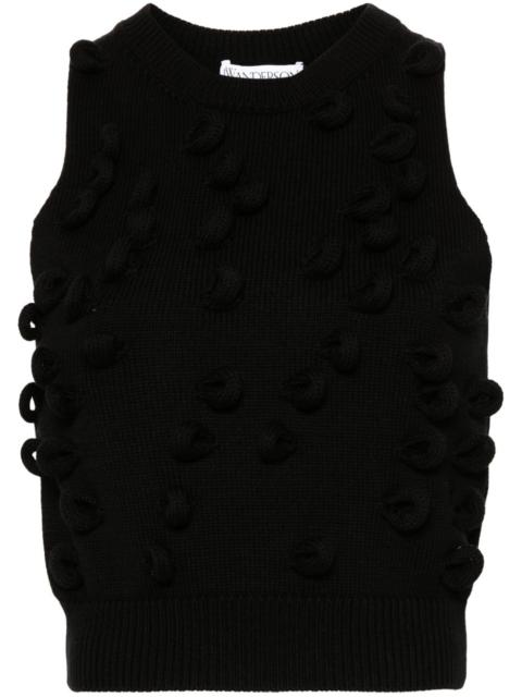 JW Anderson loop-detailing knitted tank top