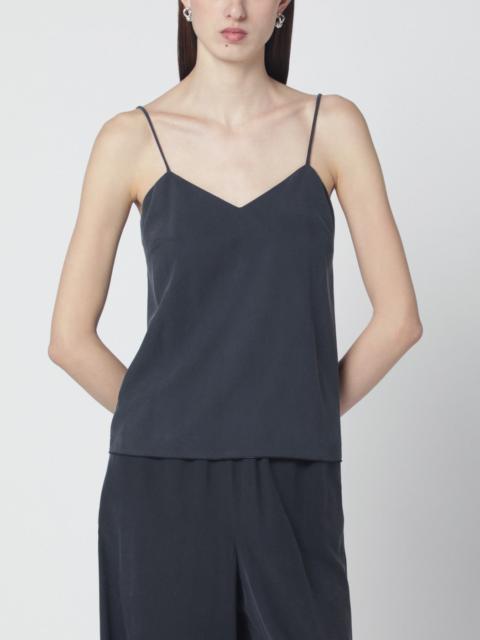 Max Mara Blue silk tank top
