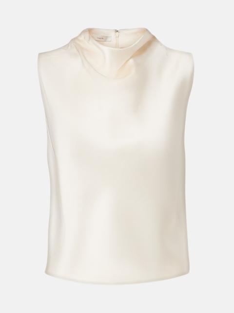 Vince Cropped satin top