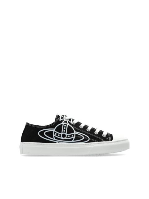 Plimsoll logo low-top trainers