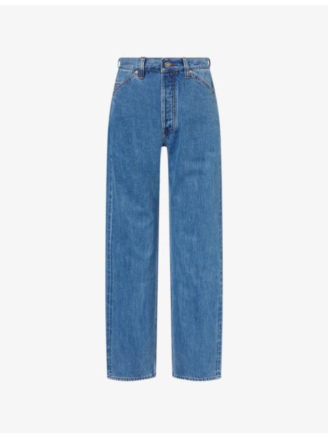 Drake's Wide-Leg Denim Jeans