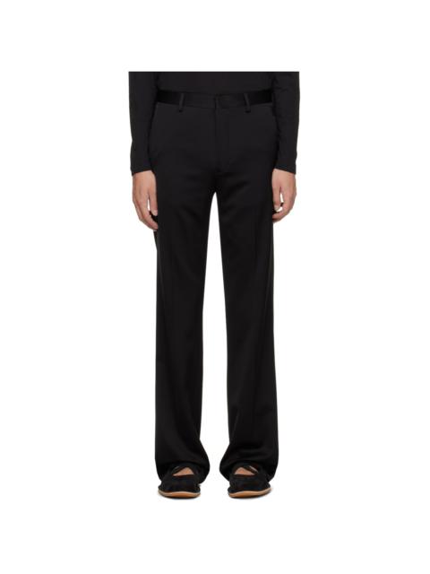Dries Van Noten Black Creased Trousers