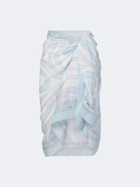 PUCCI Orchidee cotton beach cover-up