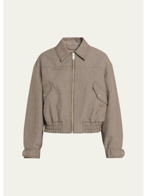 3.1 Phillip Lim Tweed Blouson Bomber Jacket