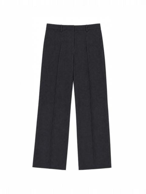 The Kooples BLACK WIDE-LEG WOOL SUIT PANTS