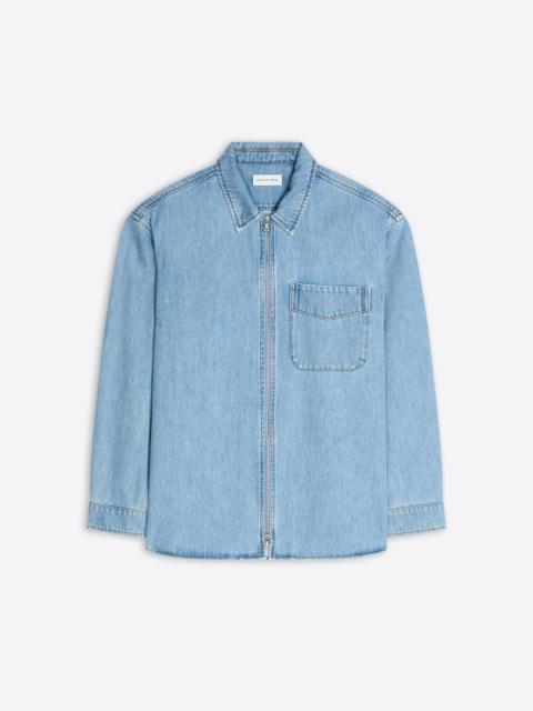 Dries Van Noten DENIM ZIPPED SHIRT