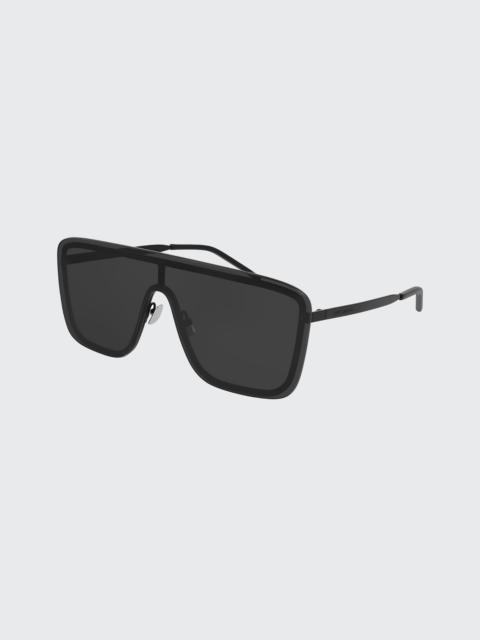 SAINT LAURENT Unisex Mask Metal Shield Sunglasses